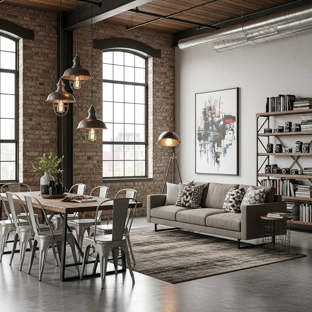 Ways to Master the Industrial Style: Exposed Brick, Metal & Moody Vibes 9 Whisk 68c56e72c8ee99fa1ca4ac6abe087427dr