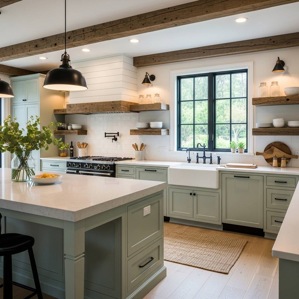 15 Farmhouse Country Kitchen Ideas You’ll Adore 12 Whisk a7131af727ff91fb68445daaa755110fdr