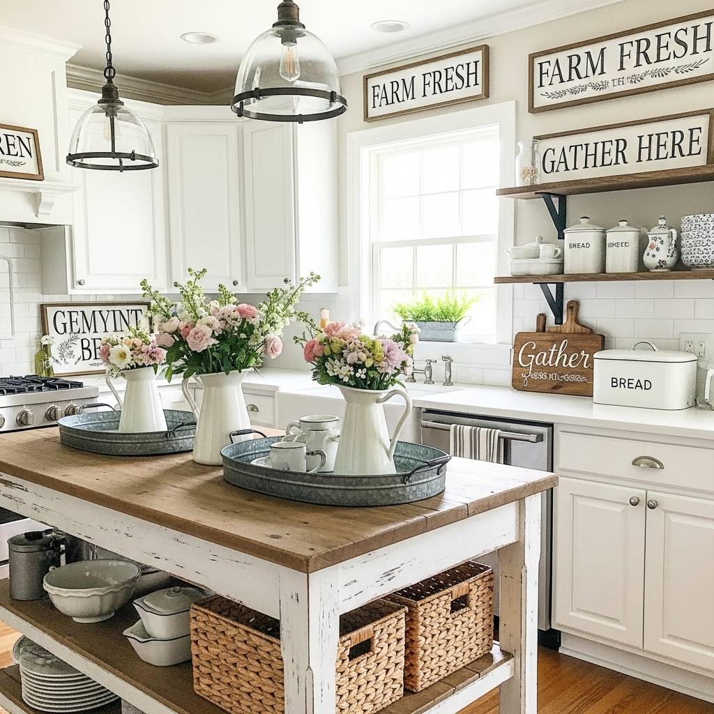 15 Farmhouse Country Kitchen Ideas You’ll Adore 10 Whisk b4104b4c9585ee7af2341438229a24afdr